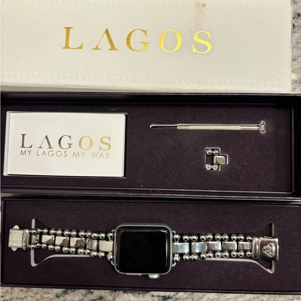 LAGOS Smart Caviar Silver Watch Bracelet